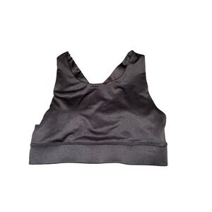 Everlast Black Sports Bra Medium M Cross Back Activewear Workout Top